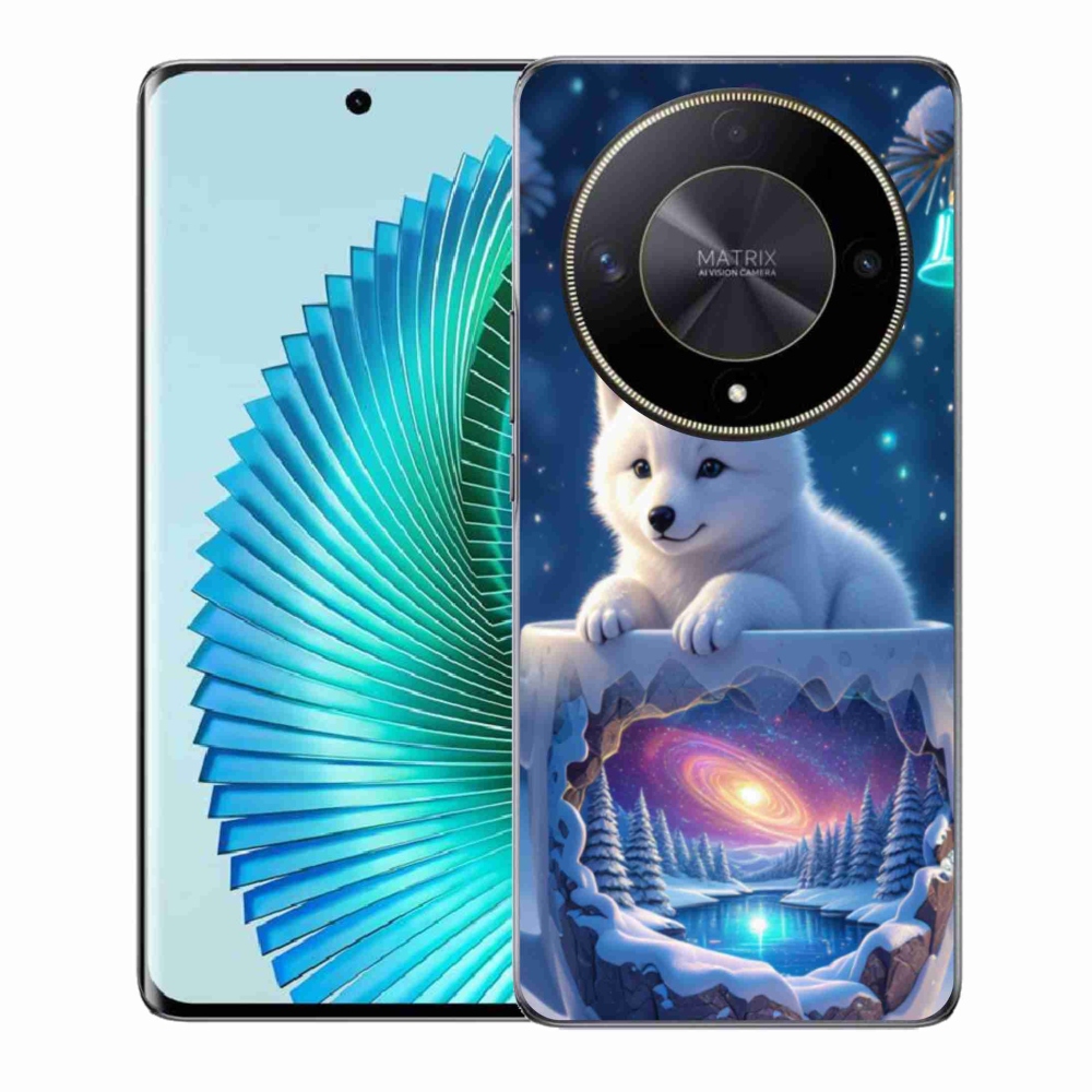 Gelový kryt mmCase na Honor Magic 6 Lite 5G - vánoční štěně