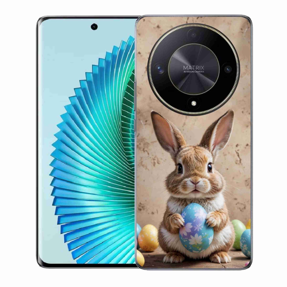Gelový kryt mmCase na Honor Magic 6 Lite 5G - velikonoční králíček