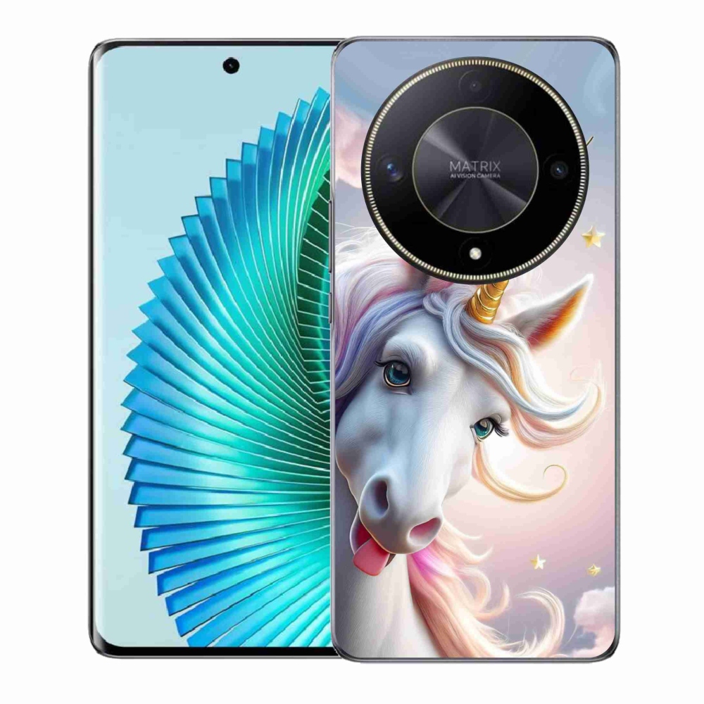 Gelový kryt mmCase na Honor Magic 6 Lite 5G - veselý jednorožec