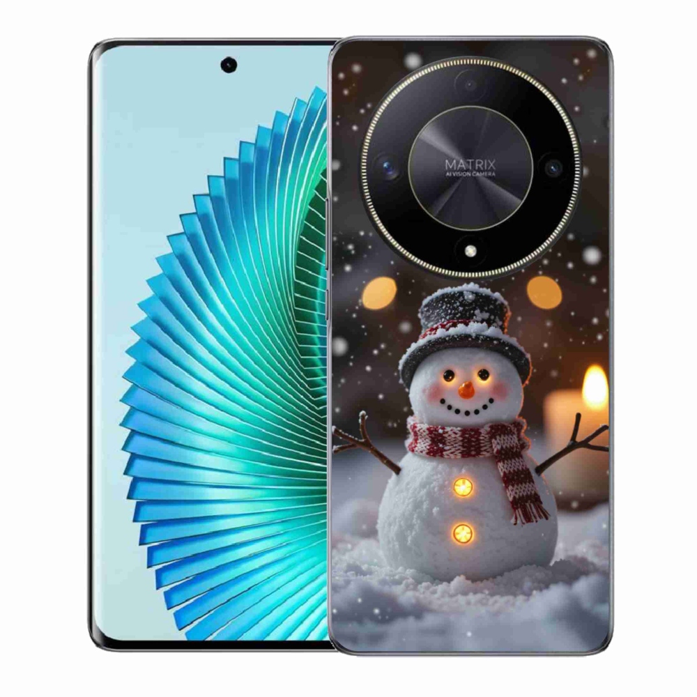 Gelový kryt mmCase na Honor Magic 6 Lite 5G - veselý sněhulák
