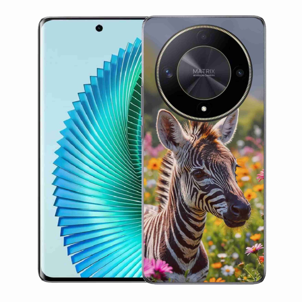 Gelový kryt mmCase na Honor Magic 6 Lite 5G - zebra na louce
