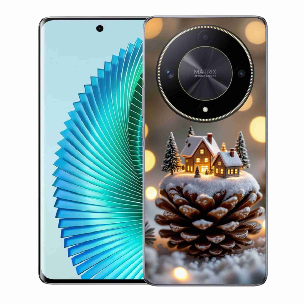 Gelový kryt mmCase na Honor Magic 6 Lite 5G - zimní vesnička