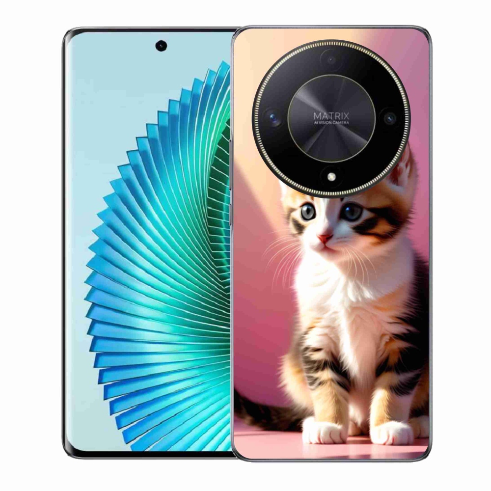 Gelový kryt mmCase na Honor Magic 6 Lite 5G - zvědavé kotě 2