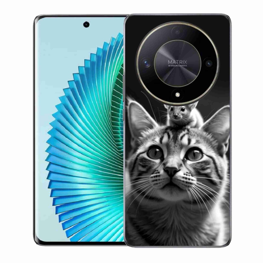 Gelový kryt mmCase na Honor Magic 6 Lite 5G - zvířecí přátelství 2