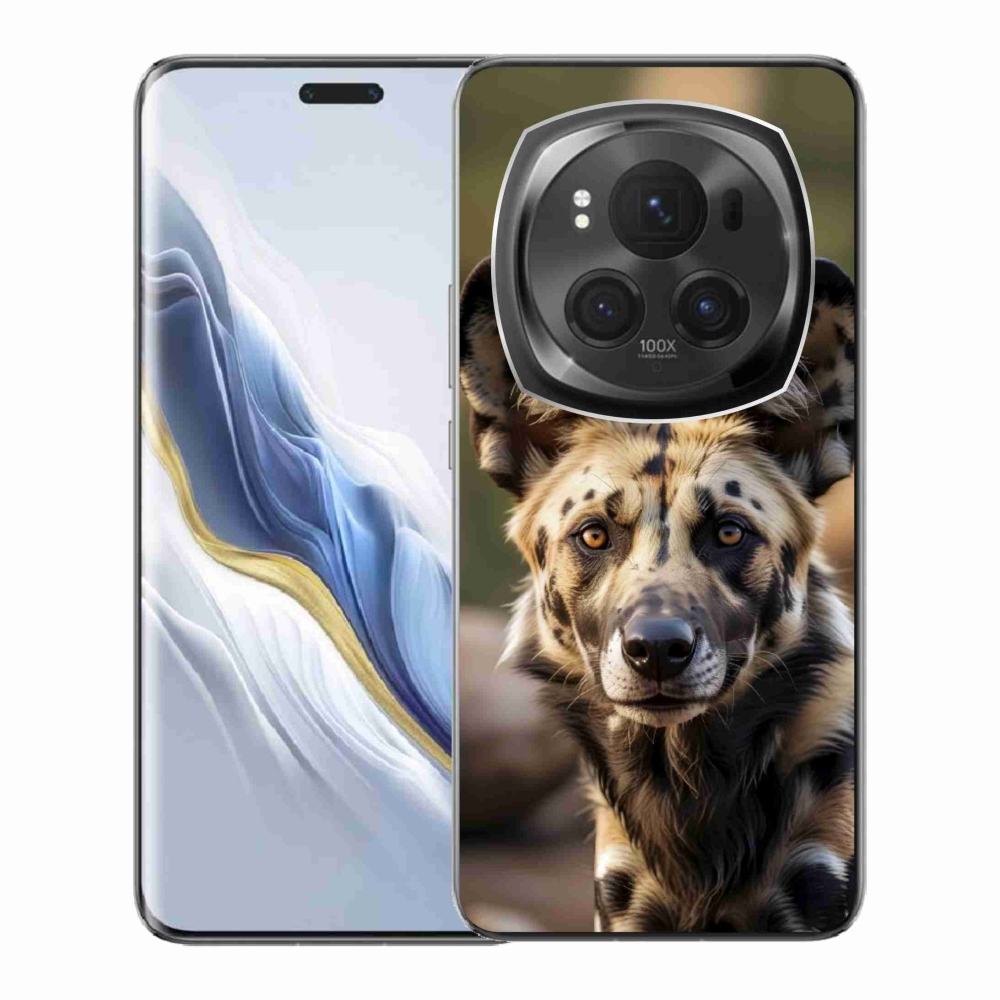 Gelový kryt mmCase na Honor Magic 6 Pro 5G - africký divoký pes