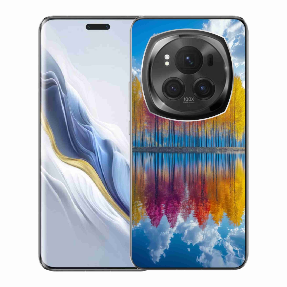 Gelový kryt mmCase na Honor Magic 6 Pro 5G - barevné stromy