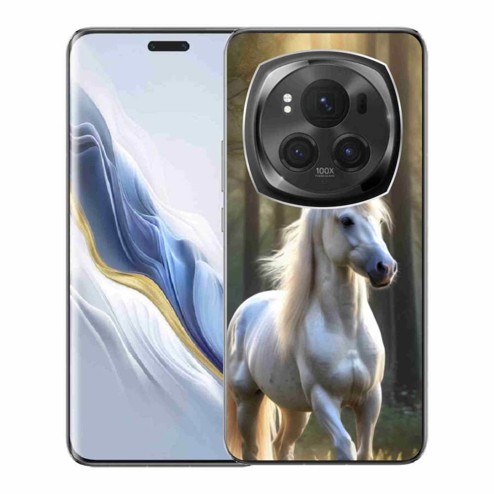 Gelový kryt mmCase na Honor Magic 6 Pro 5G - bílý kůň 3