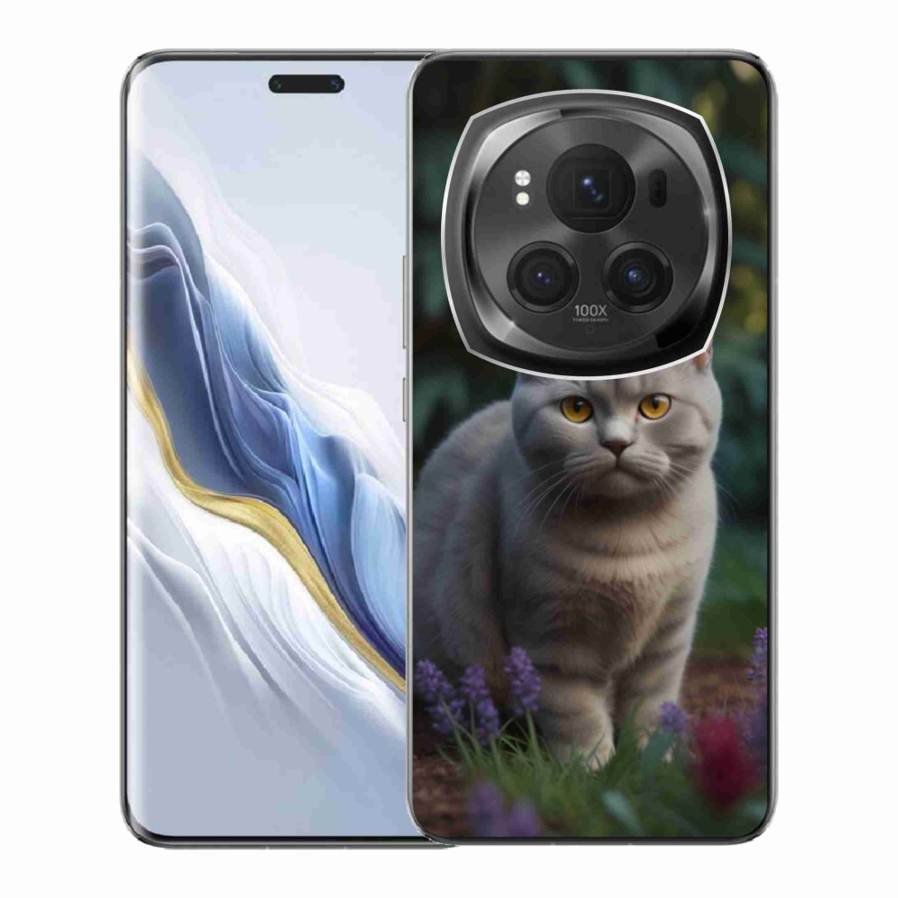 Gelový kryt mmCase na Honor Magic 6 Pro 5G - britská kočka