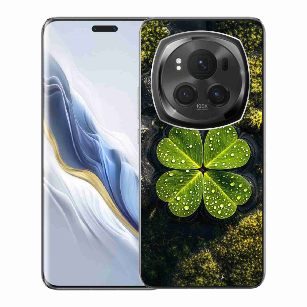 Gelový kryt mmCase na Honor Magic 6 Pro 5G - čtyřlístek