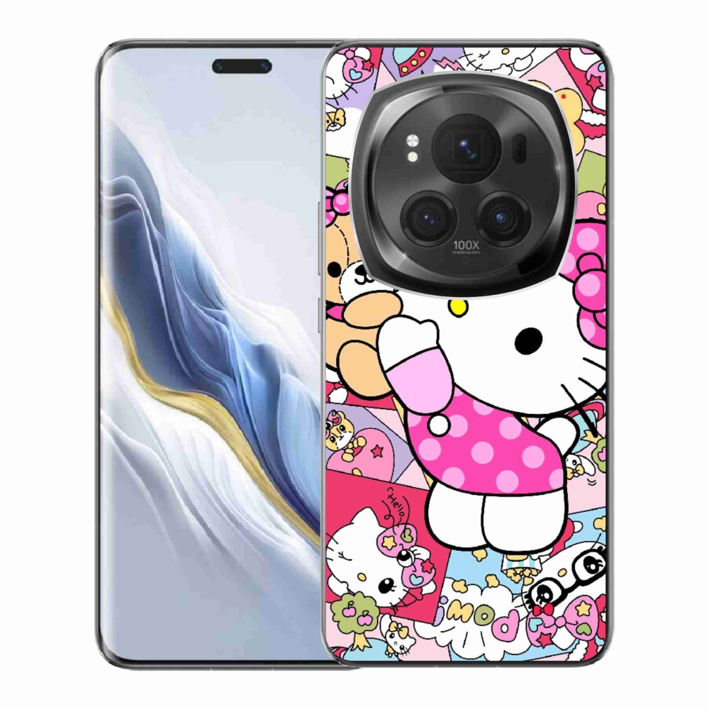 Gelový kryt mmCase na Honor Magic 6 Pro 5G - cute kitty
