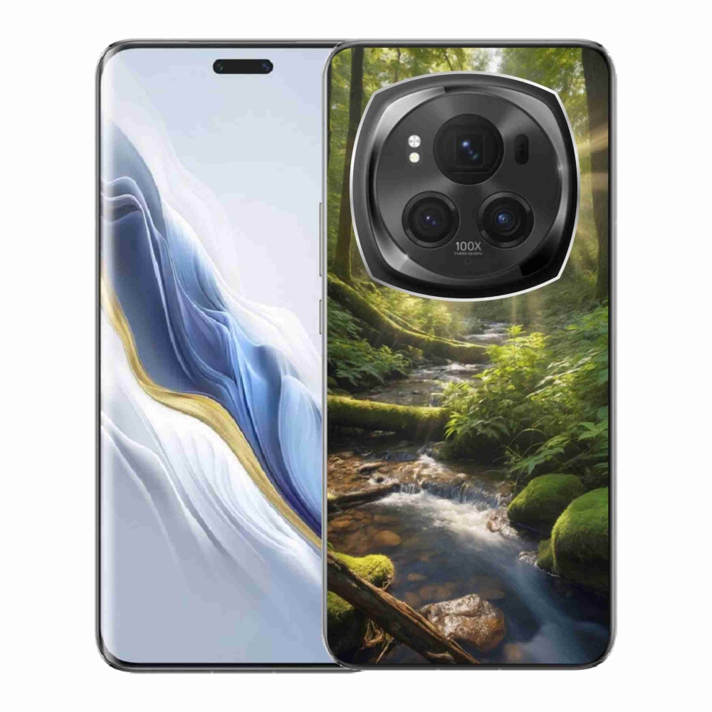 Gelový kryt mmCase na Honor Magic 6 Pro 5G - hlubina lesa
