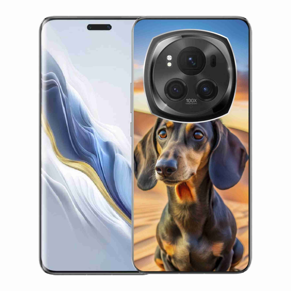 Gelový kryt mmCase na Honor Magic 6 Pro 5G - jezevčík 3 