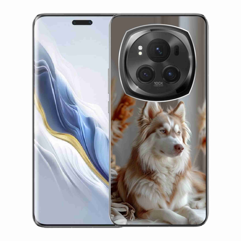 Gelový kryt mmCase na Honor Magic 6 Pro 5G - klidný sibiřský husky