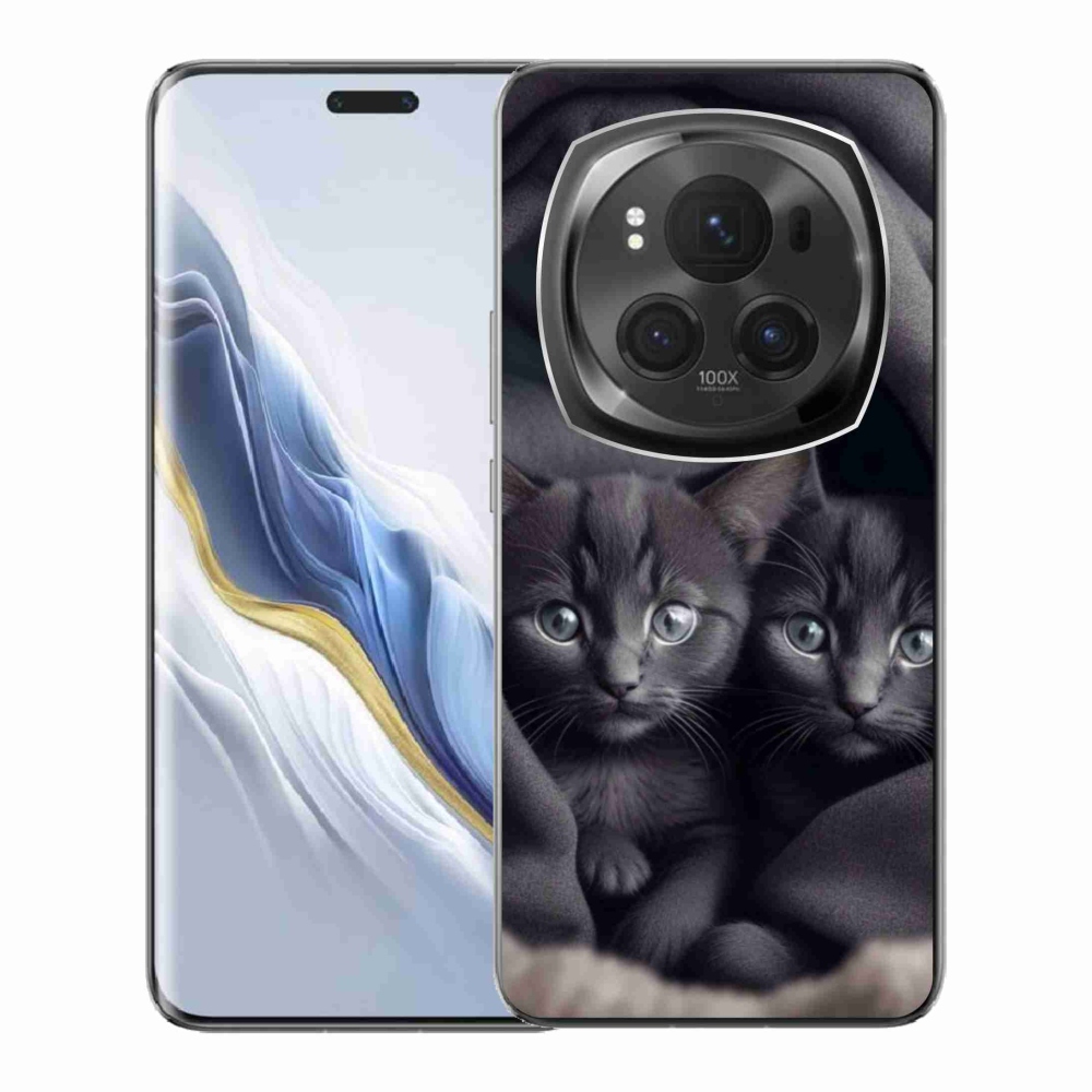 Gelový kryt mmCase na Honor Magic 6 Pro 5G - kočičí duo