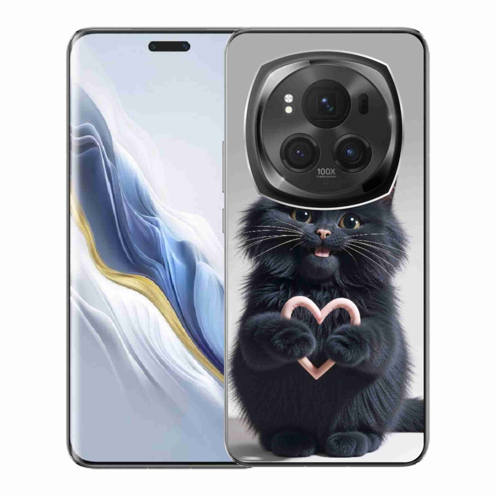 Gelový kryt mmCase na Honor Magic 6 Pro 5G - kočičí láska 3