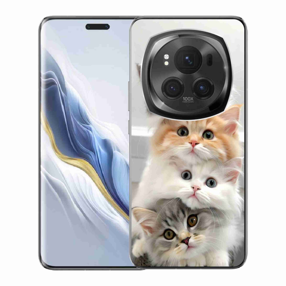 Gelový kryt mmCase na Honor Magic 6 Pro 5G - kočičí parta