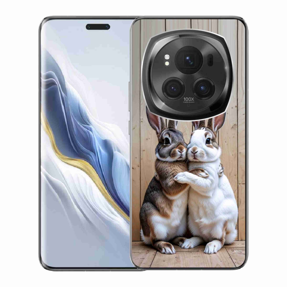 Gelový kryt mmCase na Honor Magic 6 Pro 5G - králičí pár