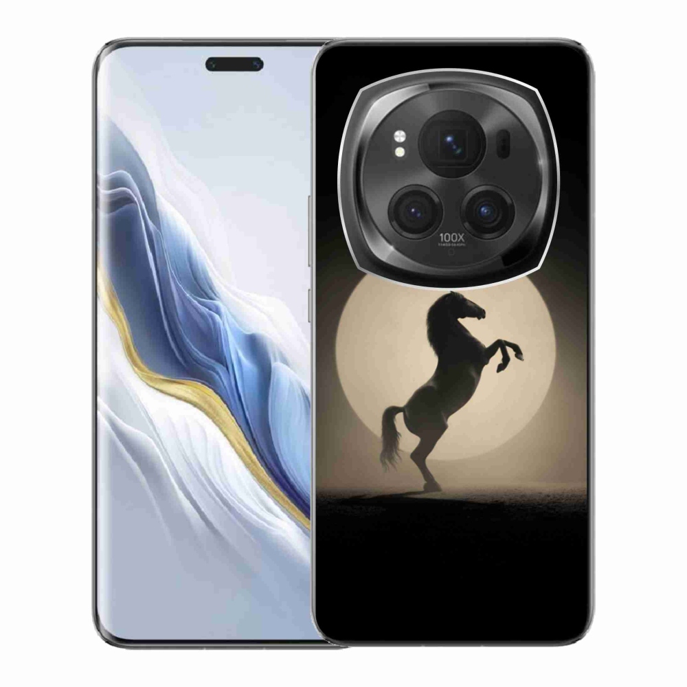 Gelový kryt mmCase na Honor Magic 6 Pro 5G - kůň v siluetě