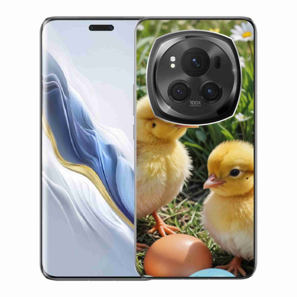 Gelový kryt mmCase na Honor Magic 6 Pro 5G - kuřátka