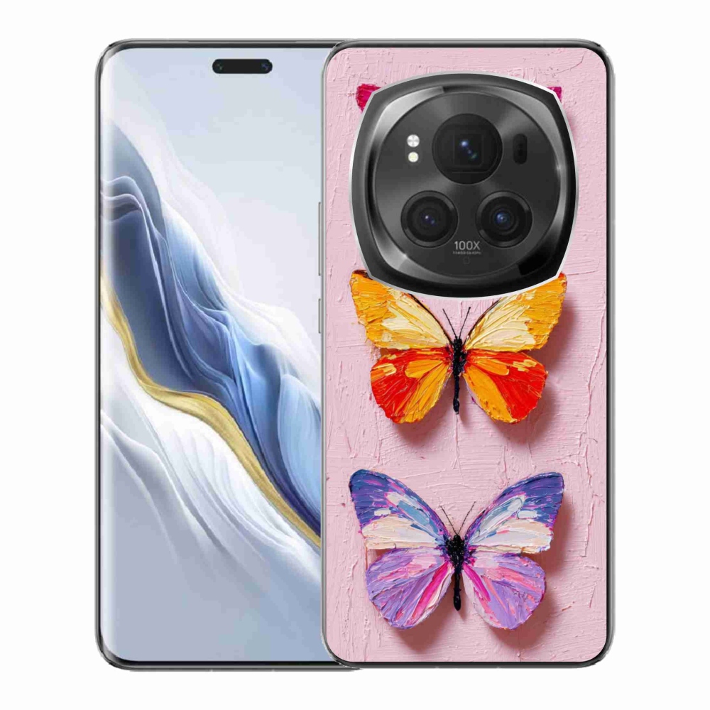 Gelový kryt mmCase na Honor Magic 6 Pro 5G - motýlí trojice