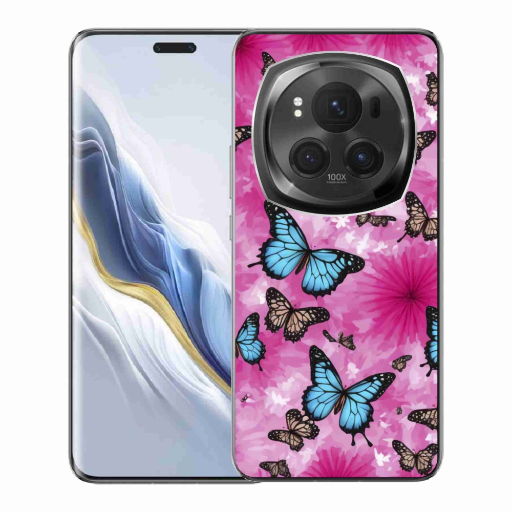 Gelový kryt mmCase na Honor Magic 6 Pro 5G - motýlí zahrada