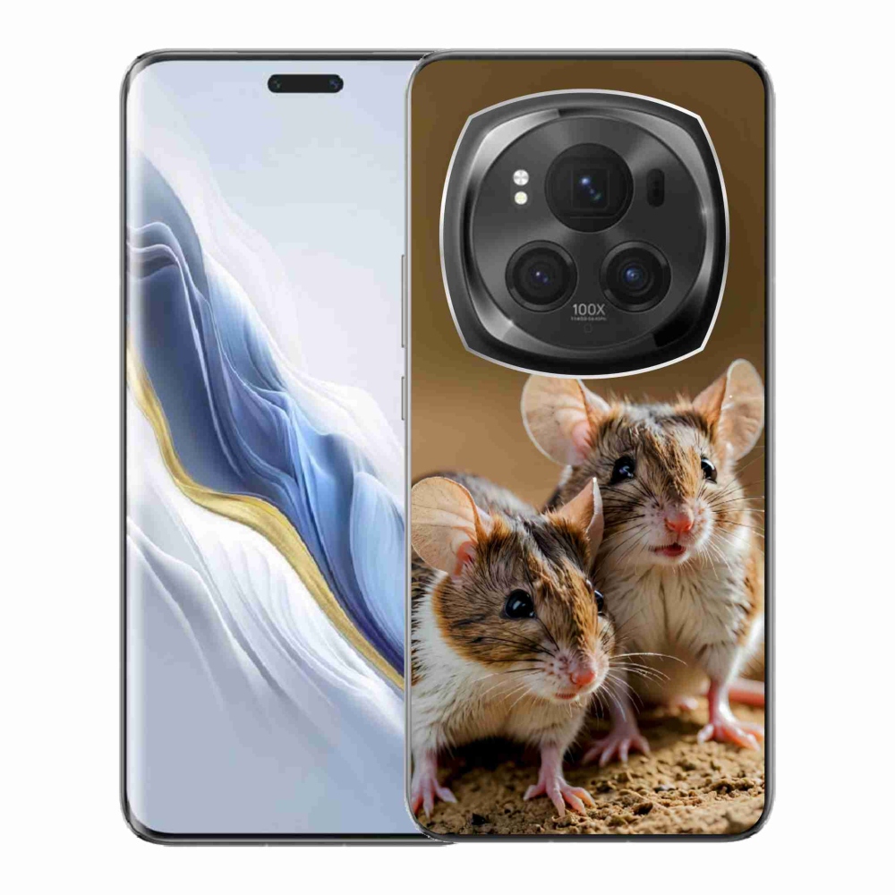 Gelový kryt mmCase na Honor Magic 6 Pro 5G - myší duo
