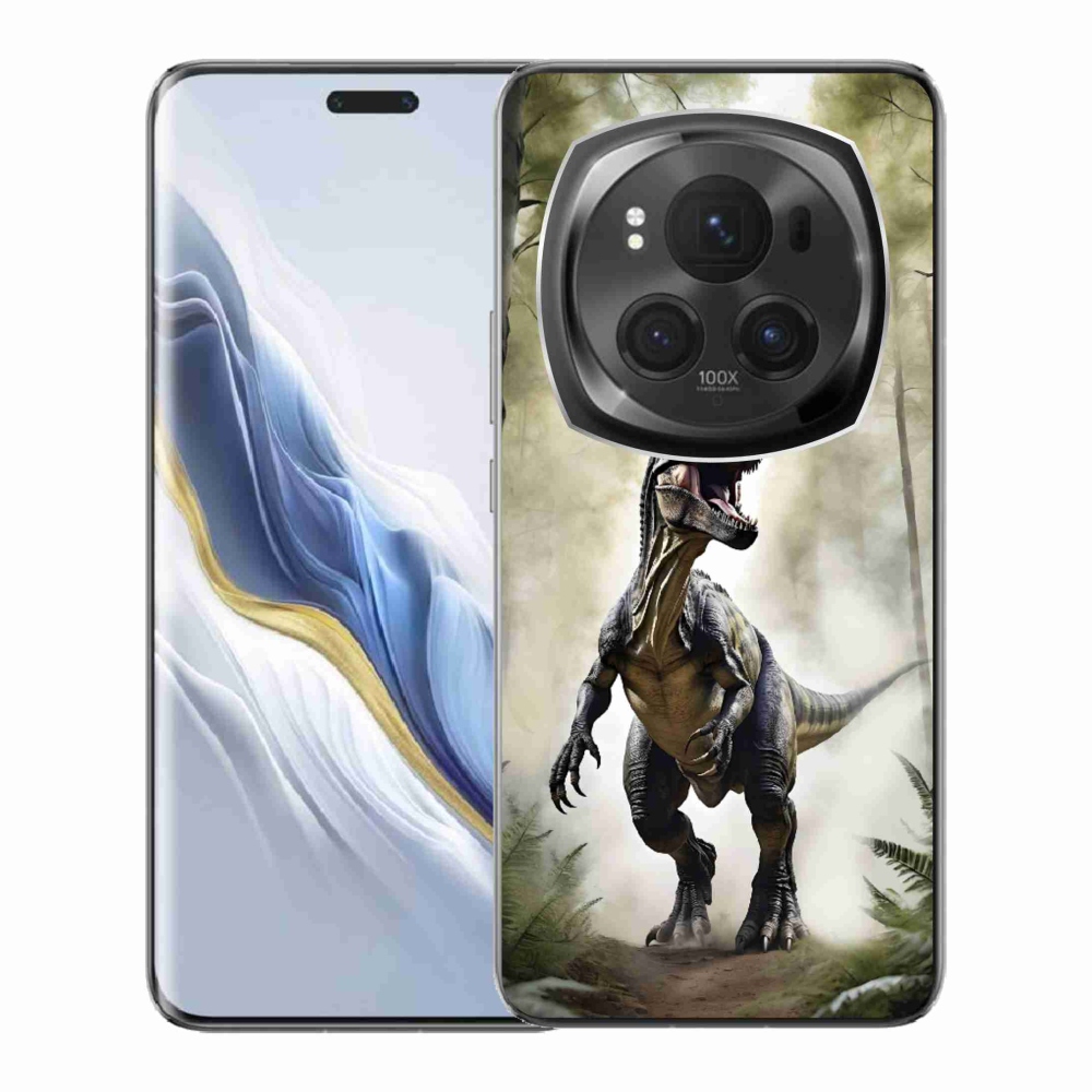Gelový kryt mmCase na Honor Magic 6 Pro 5G - naštvaný T-Rex