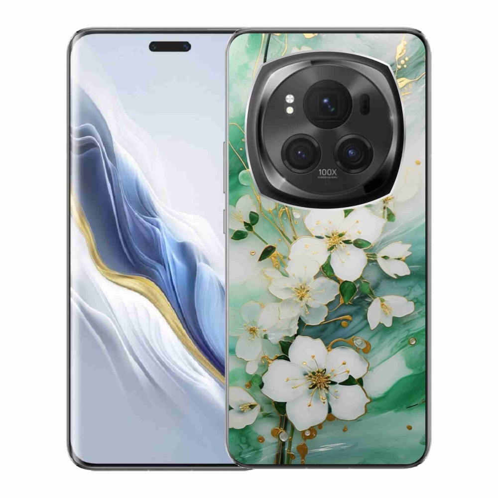 Gelový kryt mmCase na Honor Magic 6 Pro 5G - něžné květy