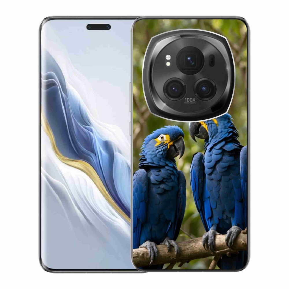 Gelový kryt mmCase na Honor Magic 6 Pro 5G - papouščí duo