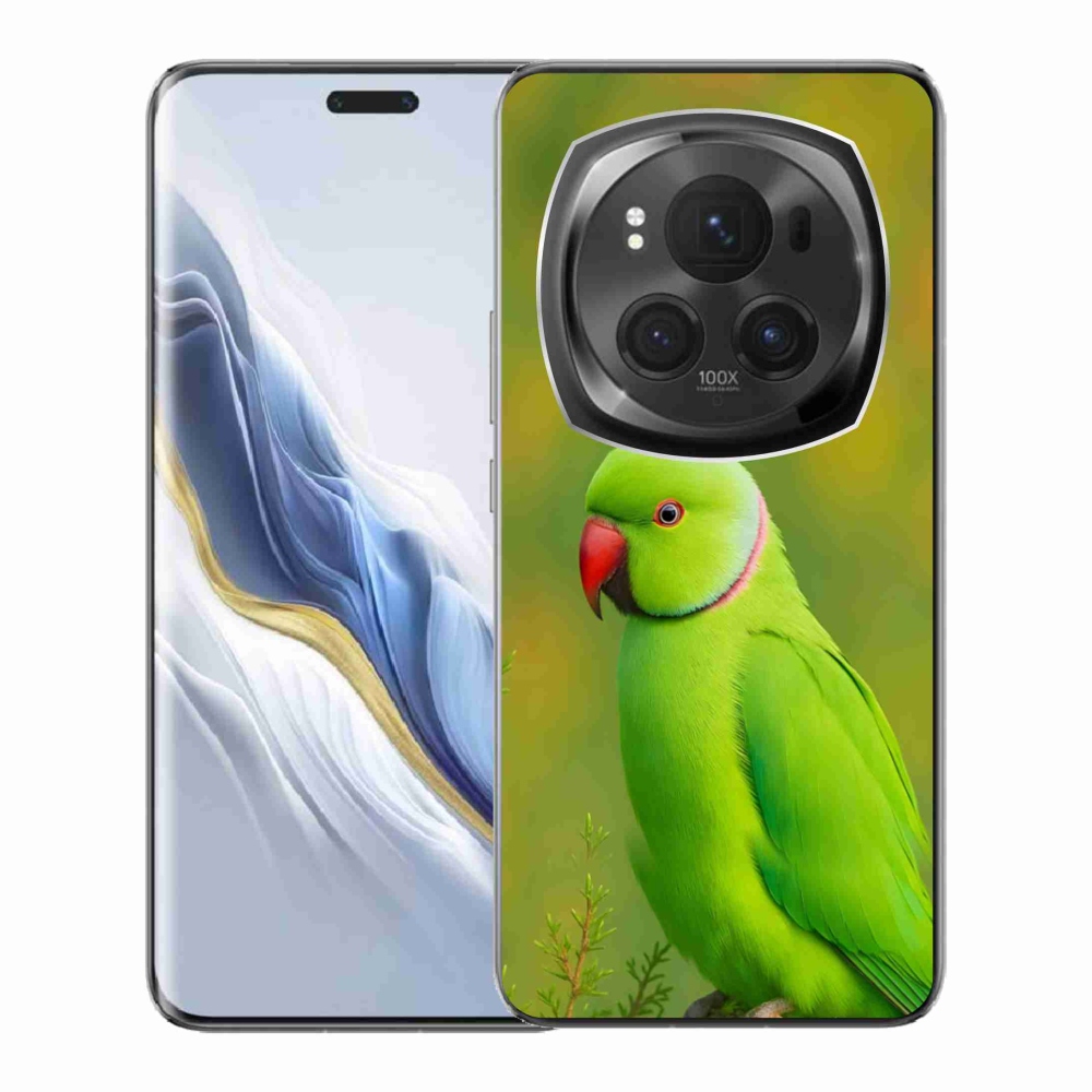 Gelový kryt mmCase na Honor Magic 6 Pro 5G - papoušek alexandr 2