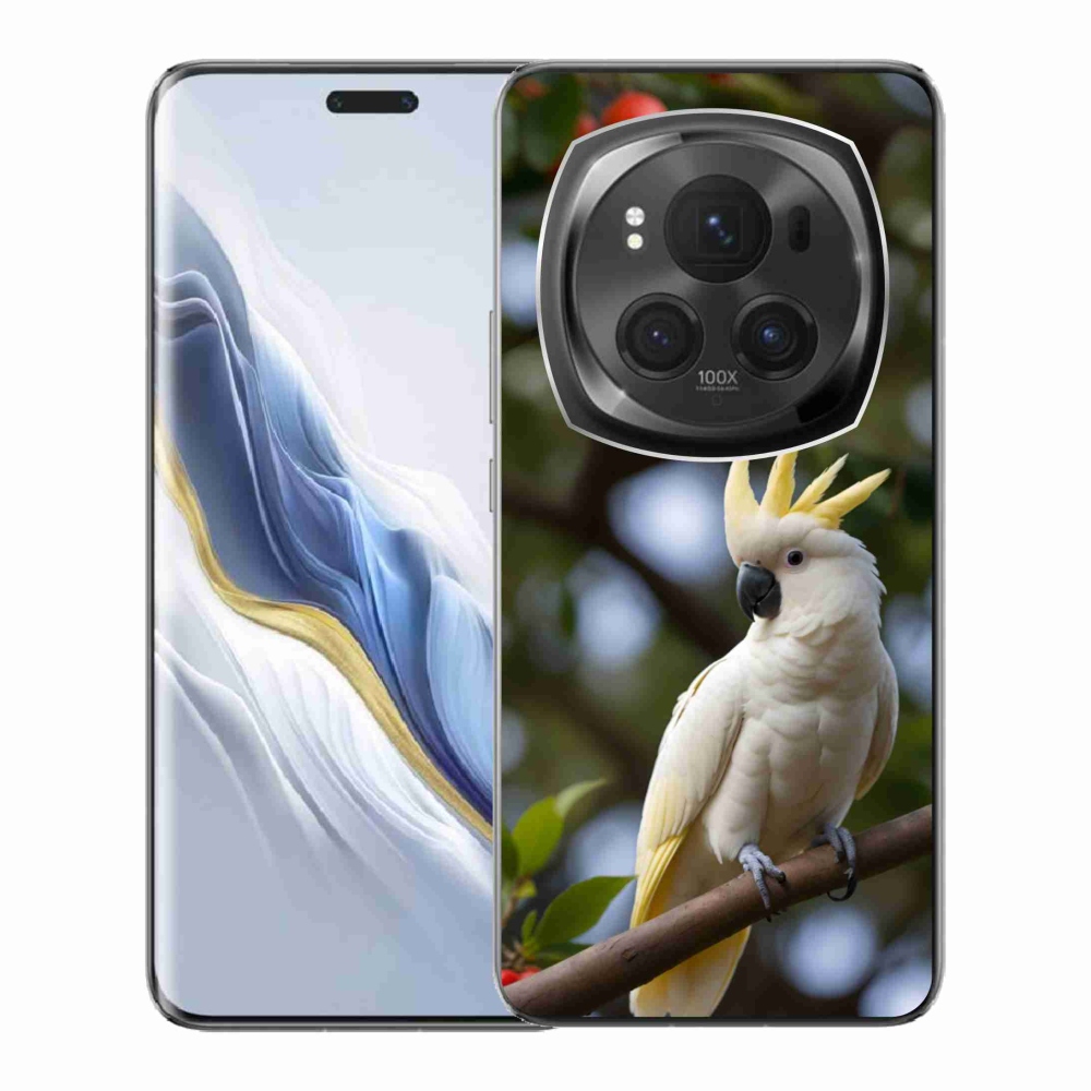Gelový kryt mmCase na Honor Magic 6 Pro 5G - papoušek kakadu 3