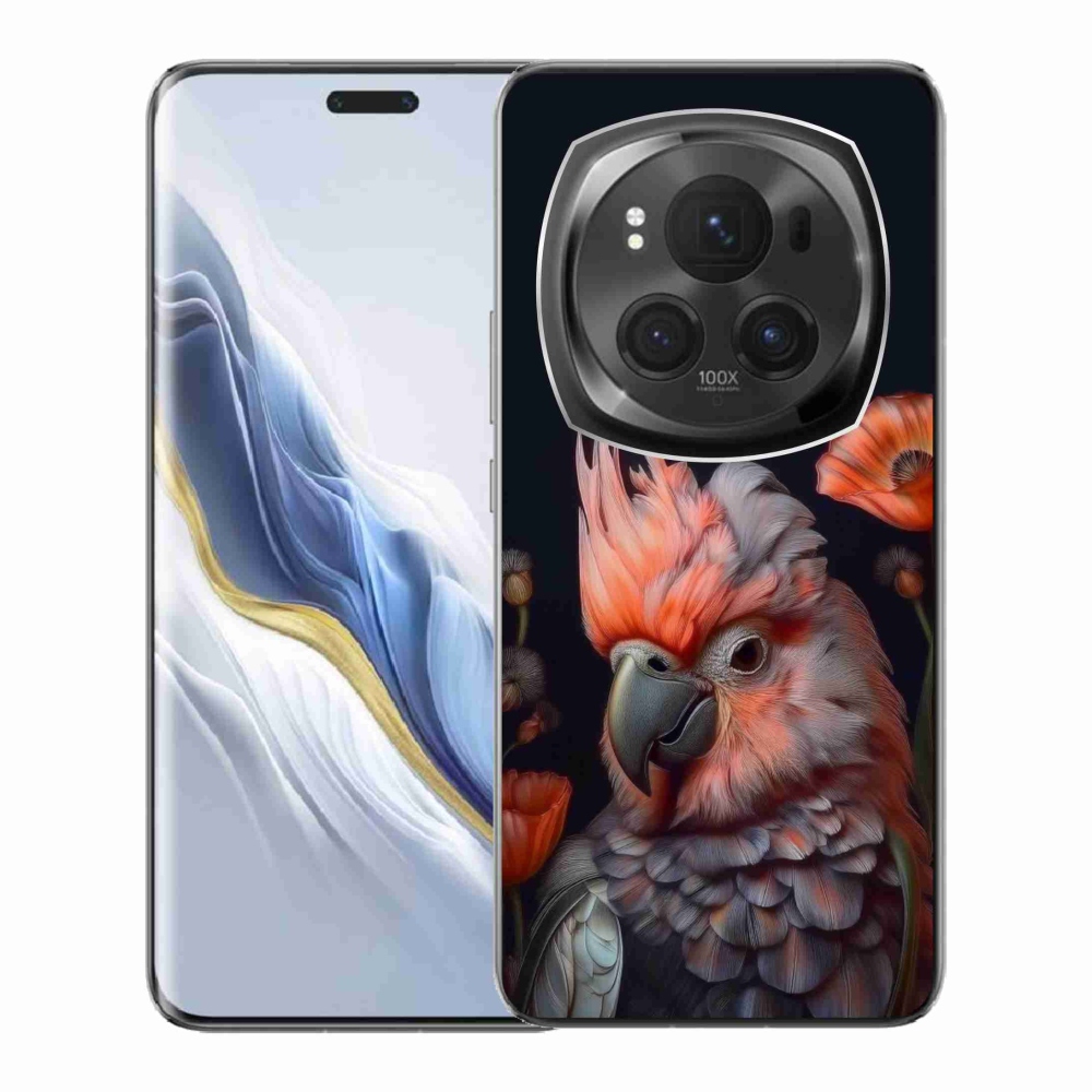 Gelový kryt mmCase na Honor Magic 6 Pro 5G - papoušek kakadu v barvách