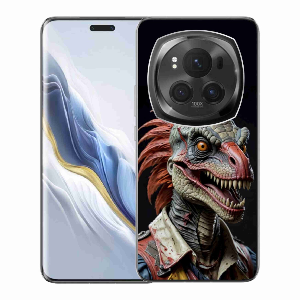 Gelový kryt mmCase na Honor Magic 6 Pro 5G - punk dinosaurus