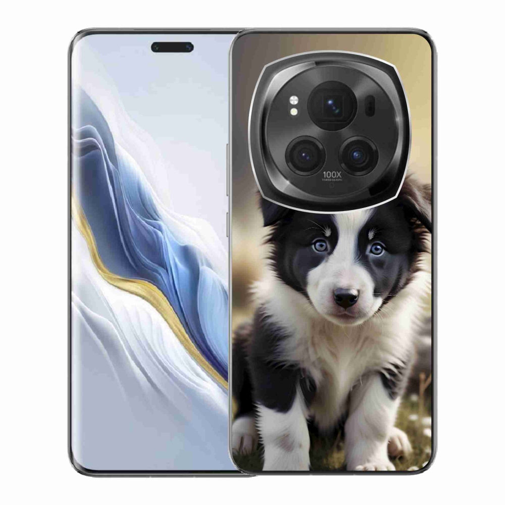 Gelový kryt mmCase na Honor Magic 6 Pro 5G - roztomilá border kolie