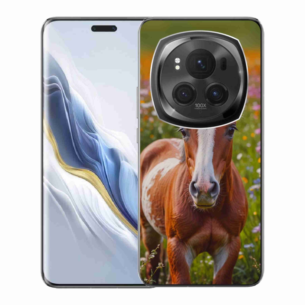 Gelový kryt mmCase na Honor Magic 6 Pro 5G - roztomilé hříbě