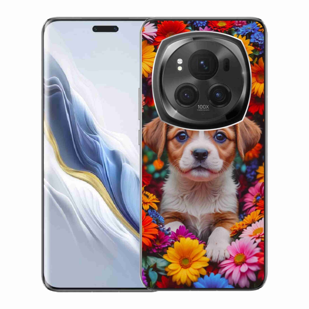 Gelový kryt mmCase na Honor Magic 6 Pro 5G - roztomilé štěně