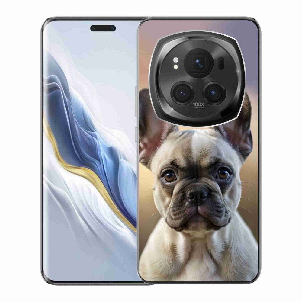 Gelový kryt mmCase na Honor Magic 6 Pro 5G - roztomilý francouzský buldoček
