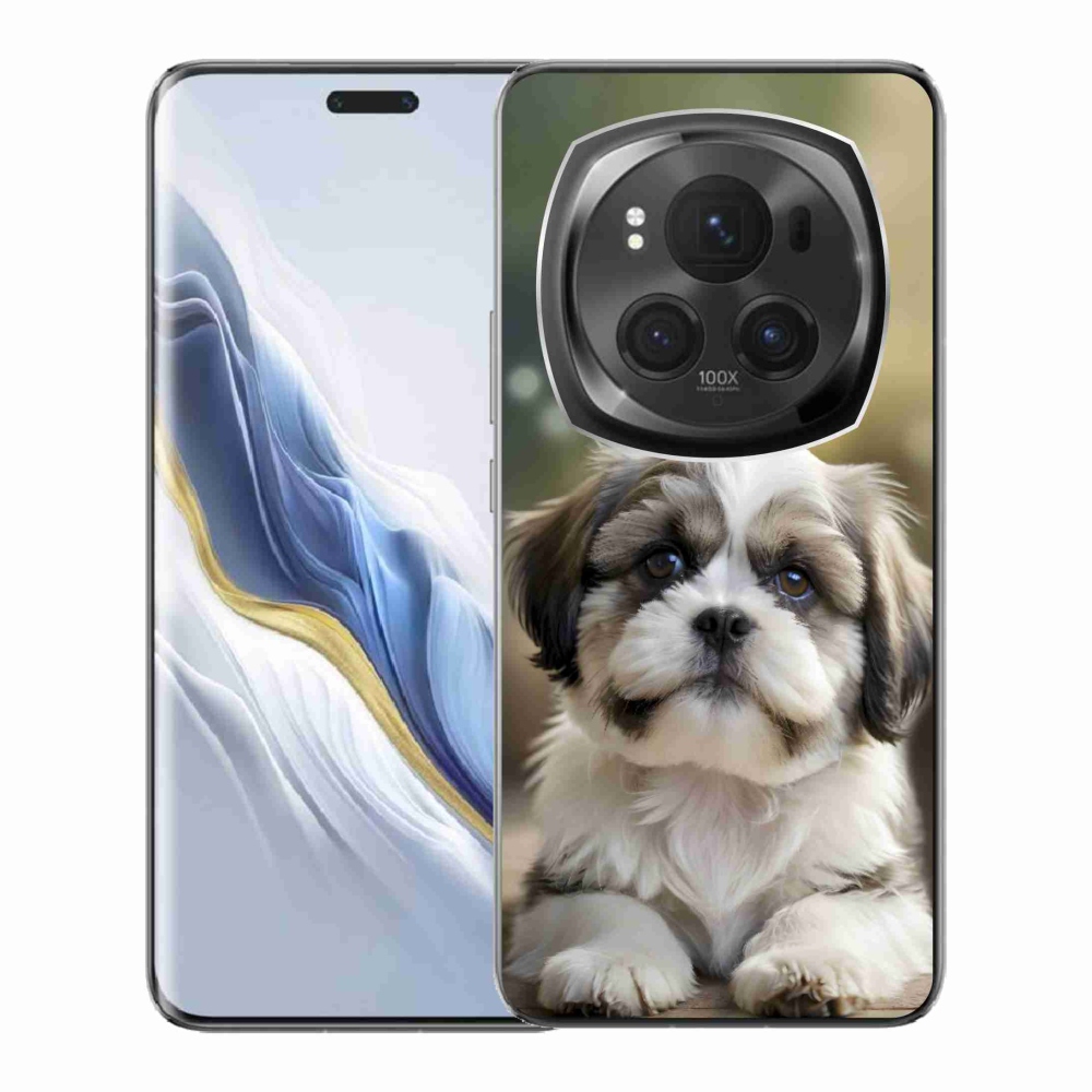 Gelový kryt mmCase na Honor Magic 6 Pro 5G - roztomilý shih-tzu