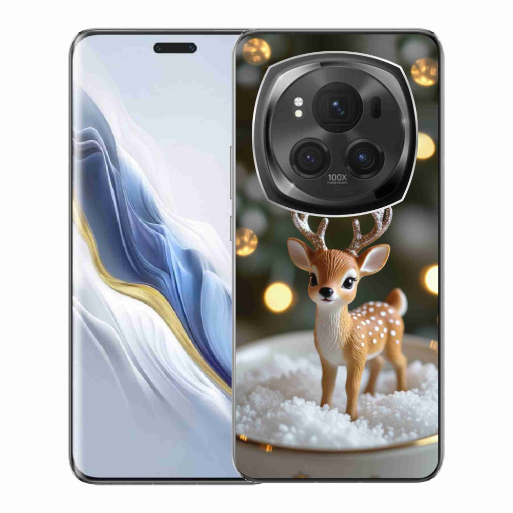 Gelový kryt mmCase na Honor Magic 6 Pro 5G - roztomilý vánoční jelen