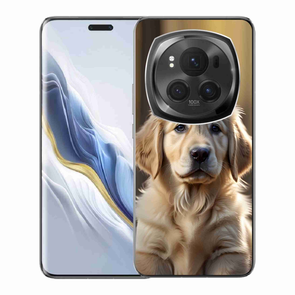 Gelový kryt mmCase na Honor Magic 6 Pro 5G - roztomilý zlatý retrívr