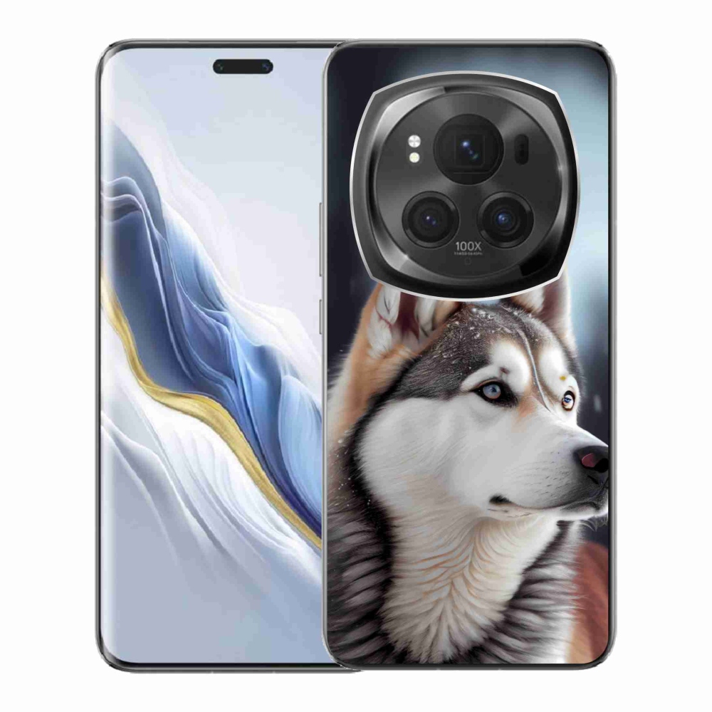 Gelový kryt mmCase na Honor Magic 6 Pro 5G - sibiřský husky