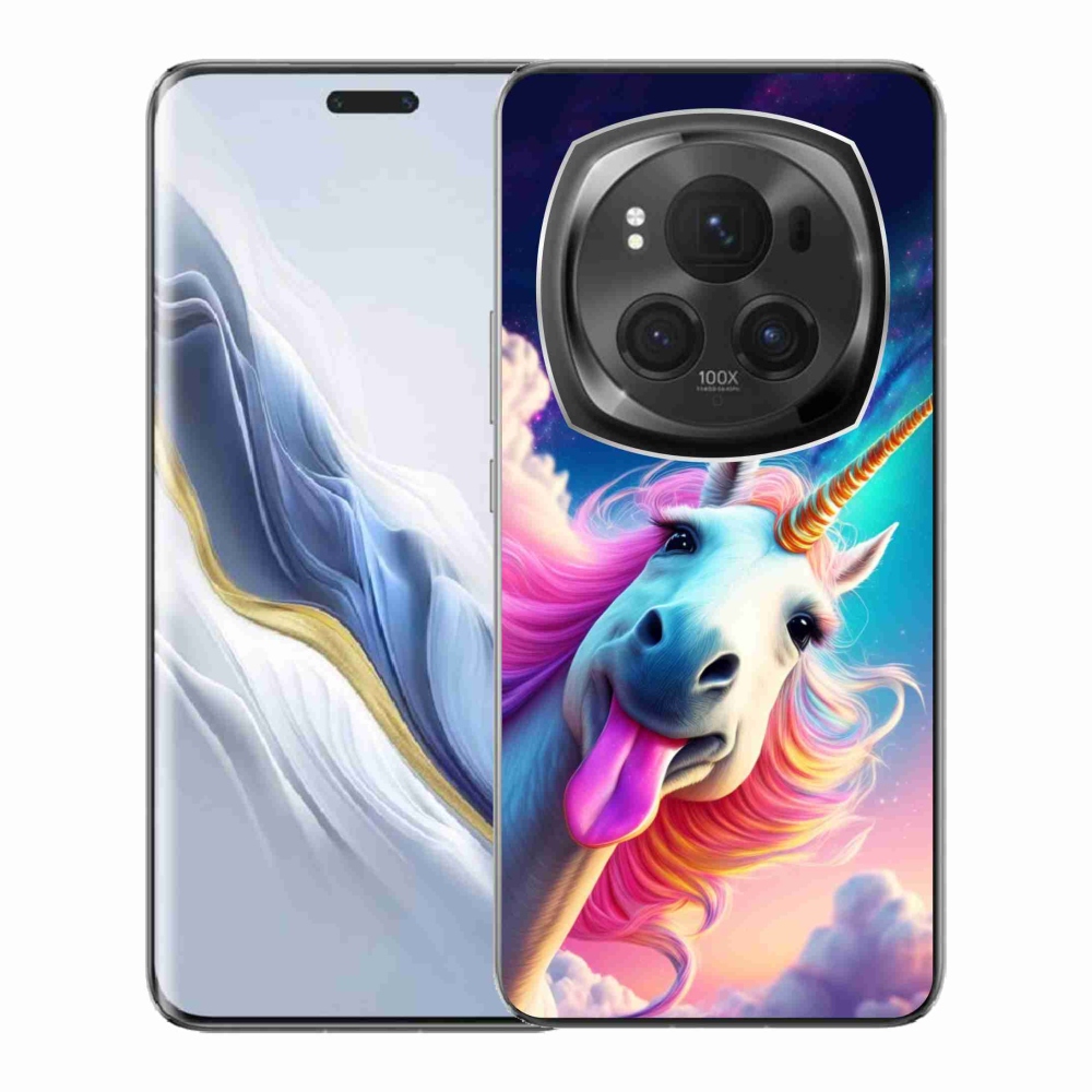 Gelový kryt mmCase na Honor Magic 6 Pro 5G - šílený jednorožec