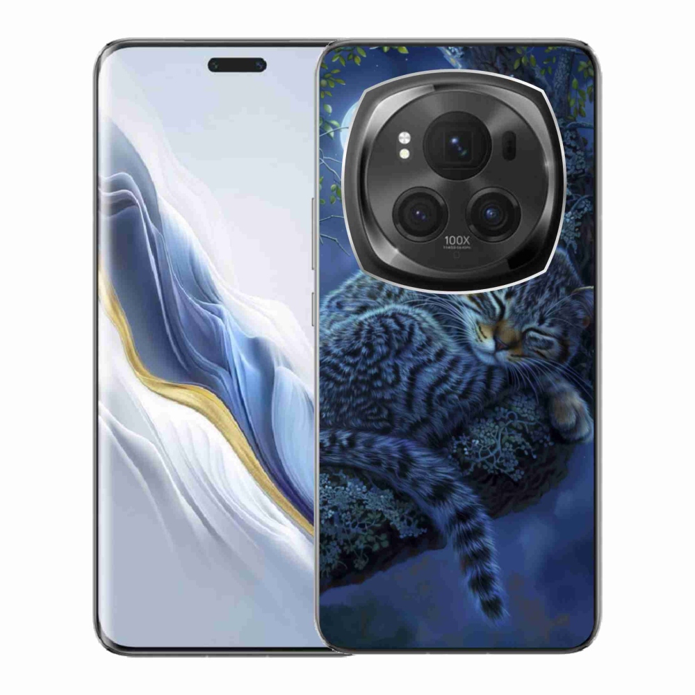 Gelový kryt mmCase na Honor Magic 6 Pro 5G - spící kočka
