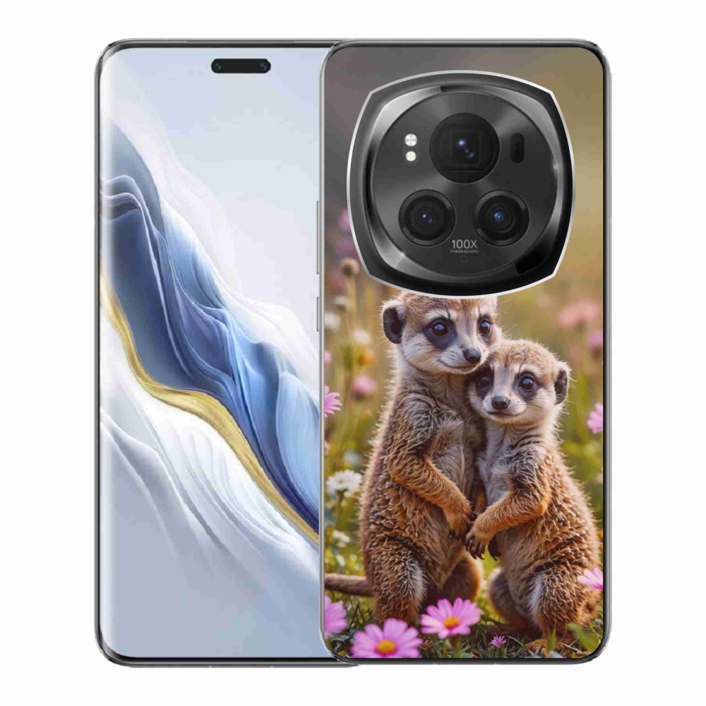 Gelový kryt mmCase na Honor Magic 6 Pro 5G - surikatí duo