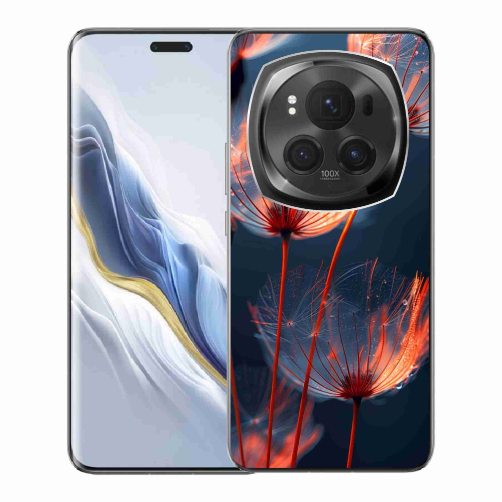 Gelový kryt mmCase na Honor Magic 6 Pro 5G - světélkující chmýří