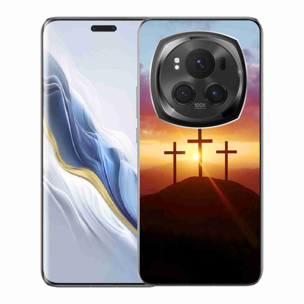 Gelový kryt mmCase na Honor Magic 6 Pro 5G - tři kříže