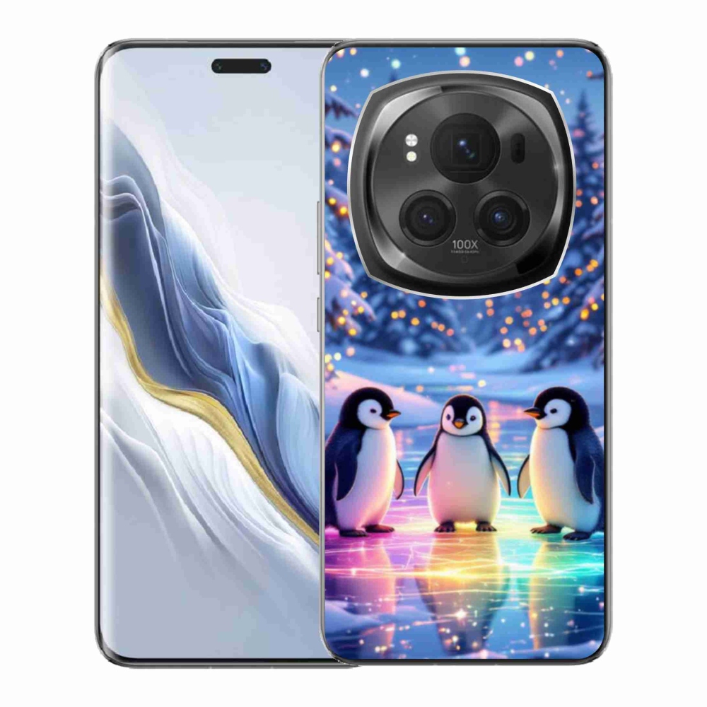 Gelový kryt mmCase na Honor Magic 6 Pro 5G - tučnáci