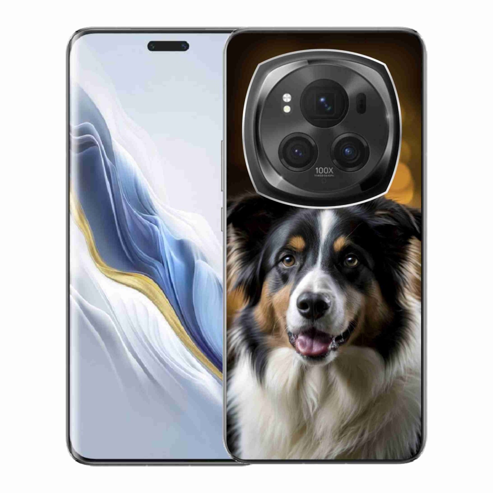 Gelový kryt mmCase na Honor Magic 6 Pro 5G - usměvavý australský ovčák