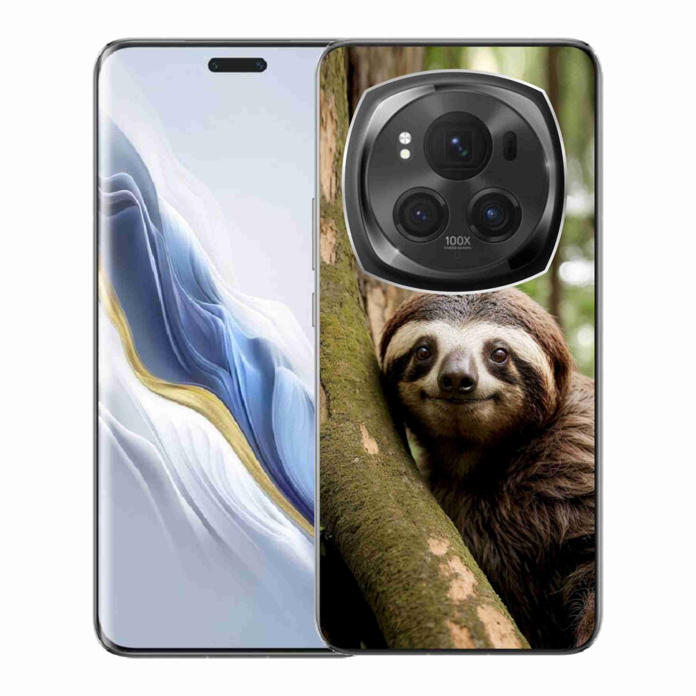 Gelový kryt mmCase na Honor Magic 6 Pro 5G - usměvavý lenochod