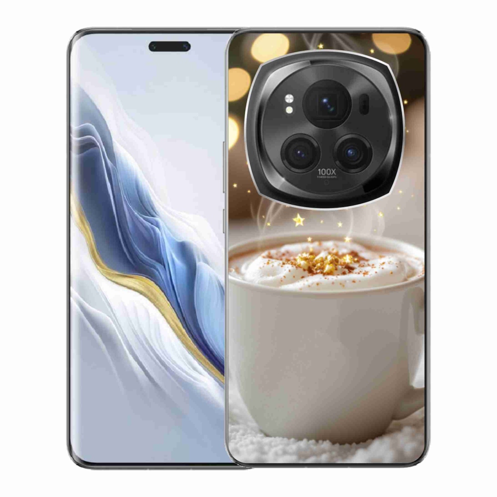 Gelový kryt mmCase na Honor Magic 6 Pro 5G - vánoční horký nápoj